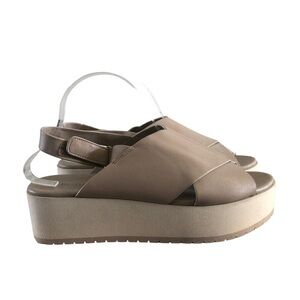 Vince Jenaya Slingback Nude Sport Platform Sandal 10